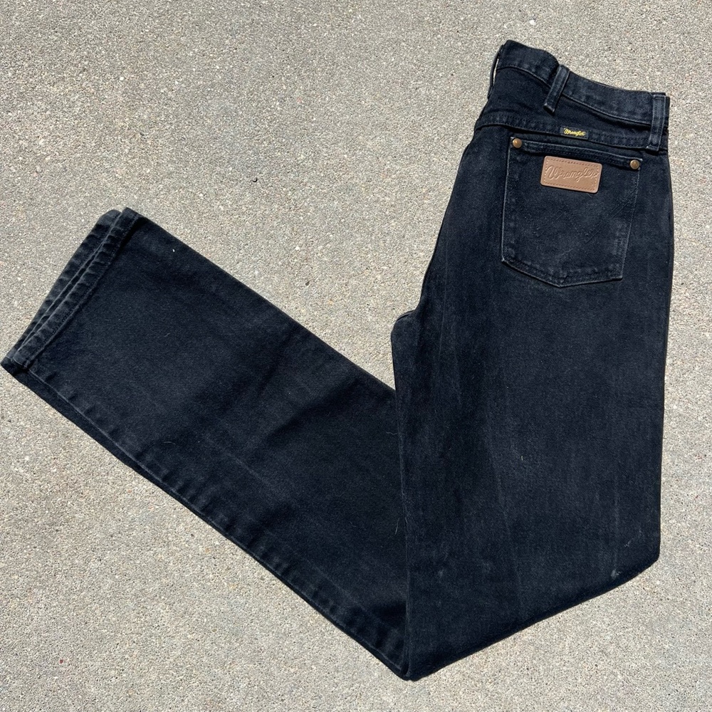 Wrangler Black Cowboy Cut Jeans 13MWZWK 33x38